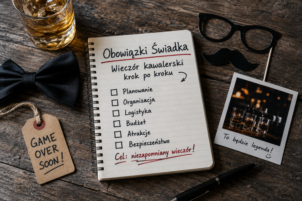 Obowiązki Świadka Wieczór Kawalerski Krok po Kroku
